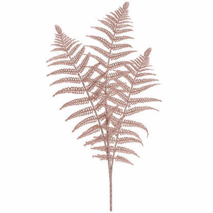 House of Seasons Glitter Fern Christmas Spray – 80 cm