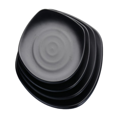 Plate Black Melamine Dinnerware