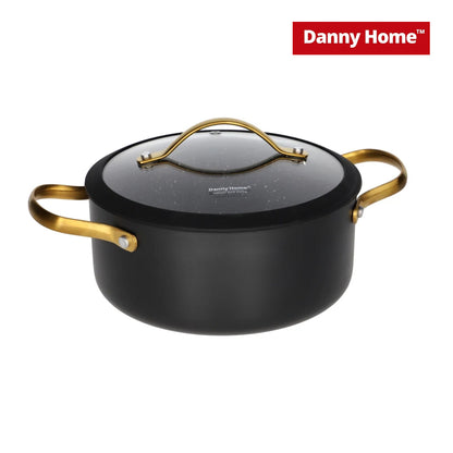 Danny Home Black Non-Stick Casserole Pot Induction 20/22/24 cm