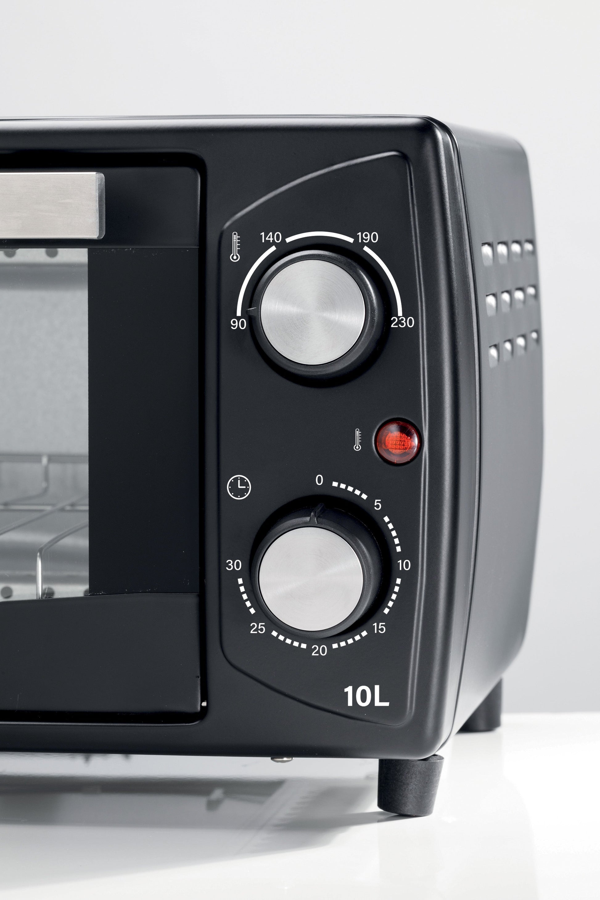 Electric oven with timer, 1000 W, 10 L Black