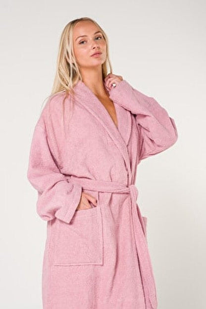 Unisex Plain And Cotton Bathrobe