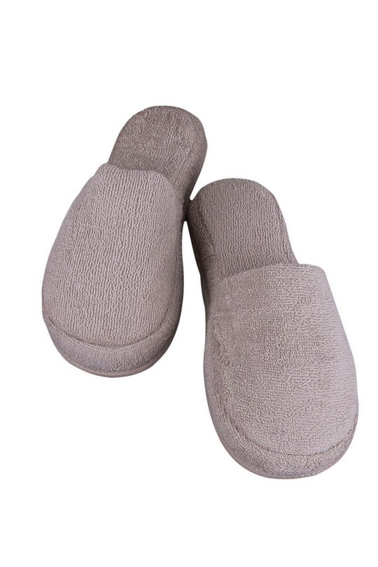 Fluffy Bamboo Cotton Slippers Beige