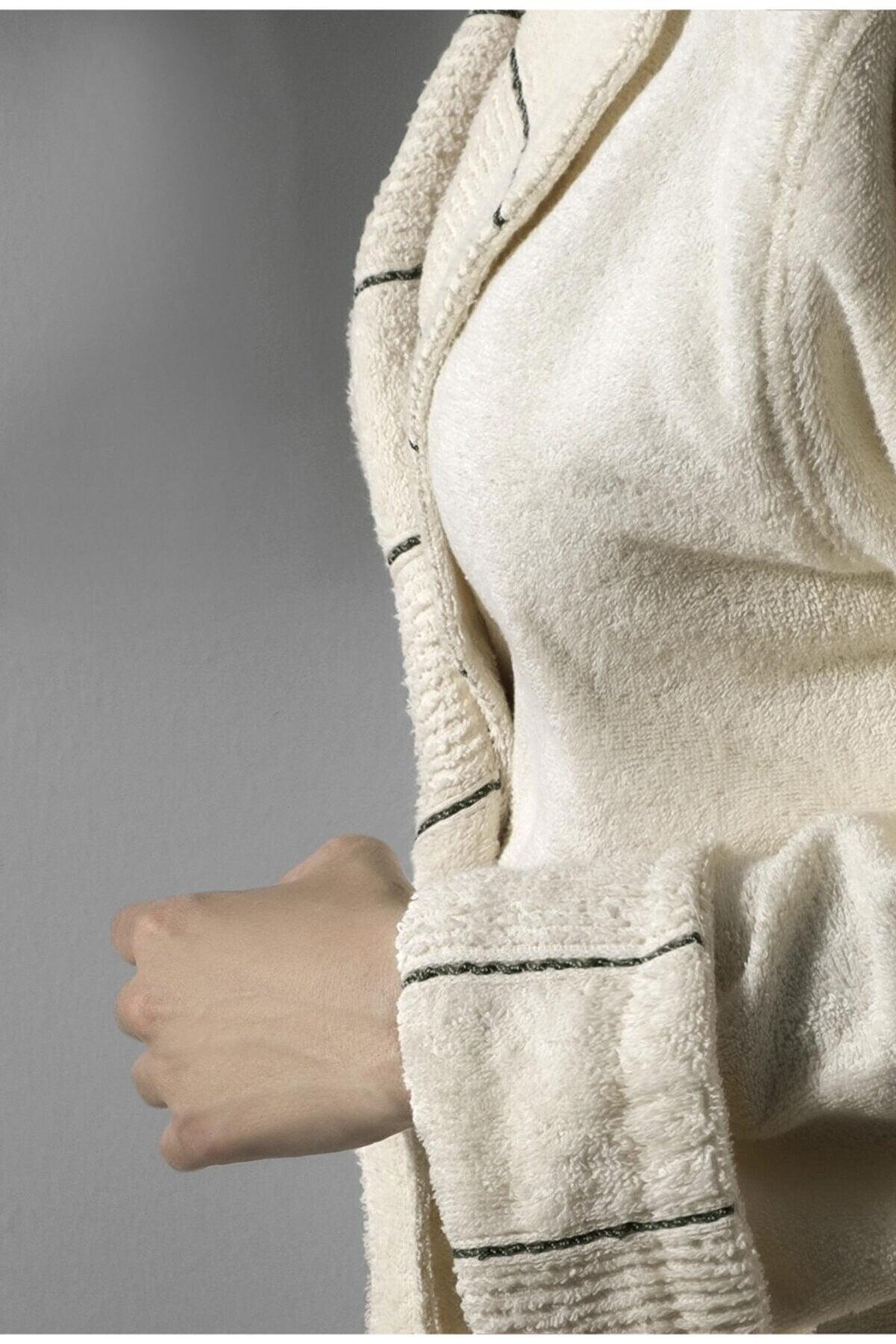 Unisex Bathrobe Carmine Robe Cream