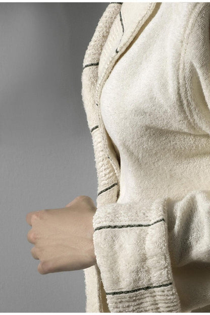 Unisex Bathrobe Carmine Robe Cream