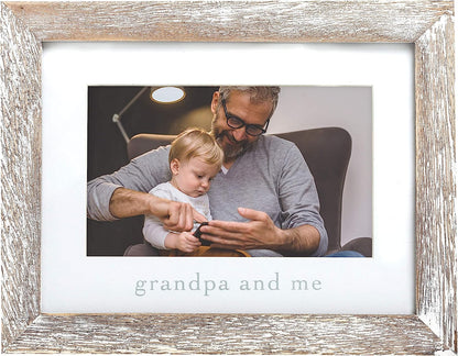 Grandpa & Me Keepsake Rustic Picture Frame