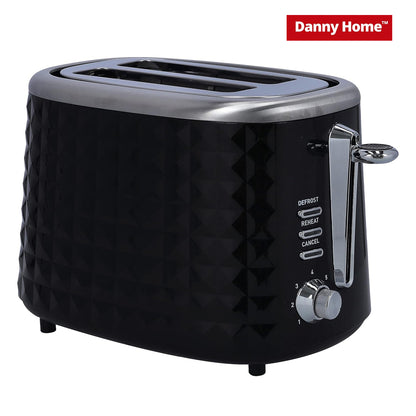 Danny Home Black Two Slice Toaster 28.5cm