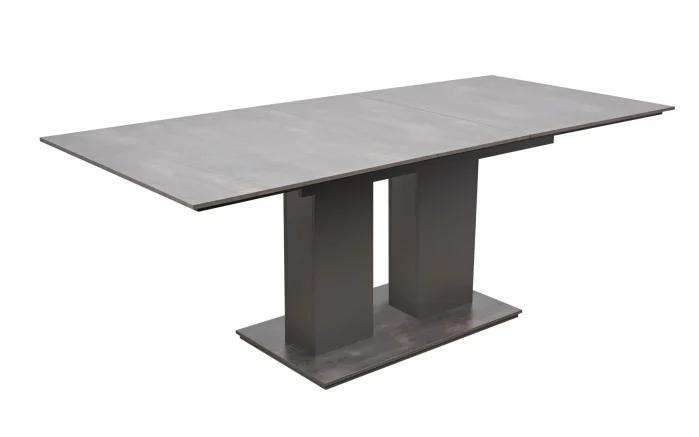 Reality Raw Steel Modern Extendable Dining Table
