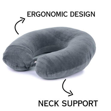 U-Shaped Micro Beads Neck Head Support Travel Pillow