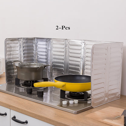 3-Sided Oil-Proof Aluminum Foil Splatter Guard 32.5x84cm
