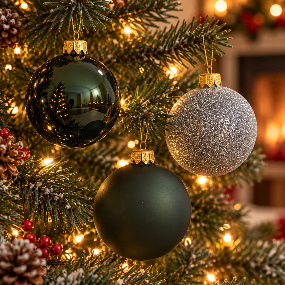 Micasa Christmas Baubles – Set of 3