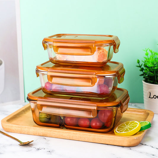 1-Piece Rectangular Glass Food Storage Containers