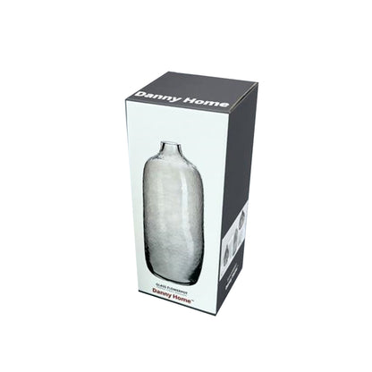 Danny Home Glass Plant Vase Grey 20-cm