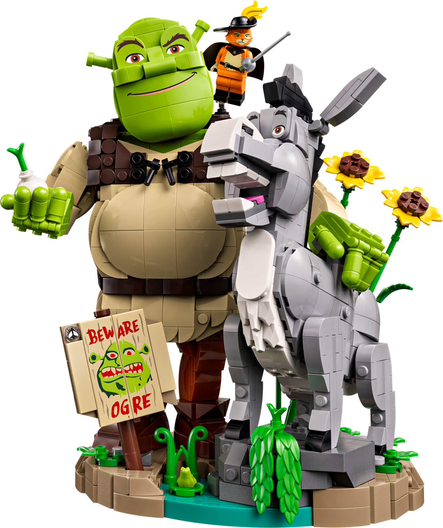 Shrek, Donkey & Puss in Boots