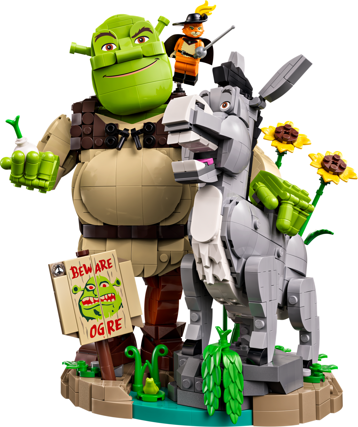 Shrek, Donkey & Puss in Boots