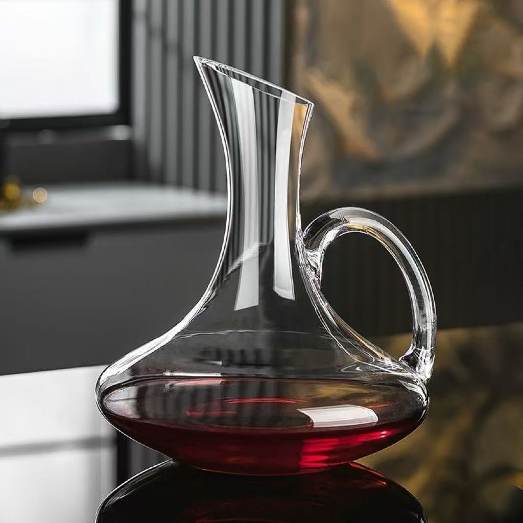 High-Quality Glass Wine Carafe With Handle 1500-ml