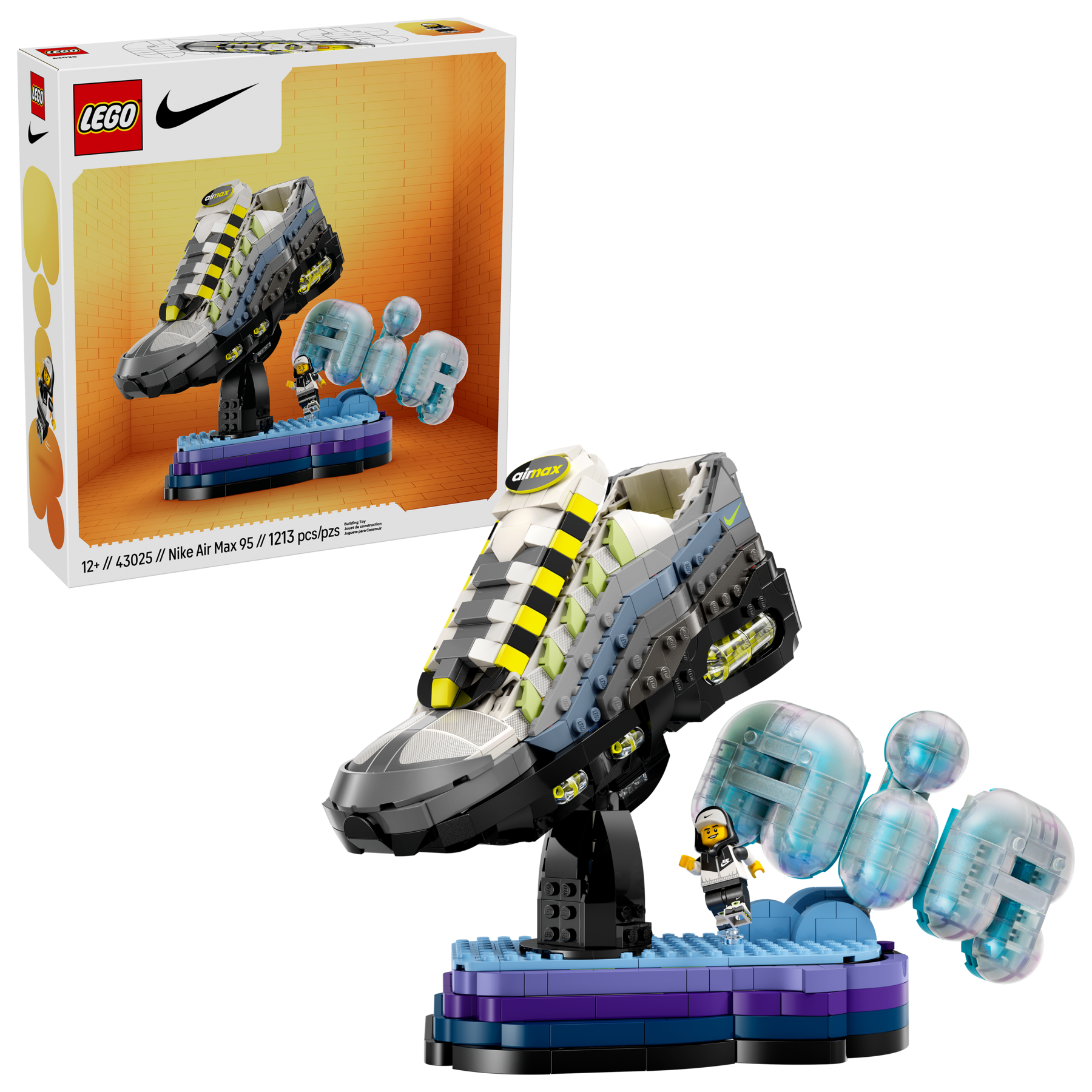 LEGO Nike Air Max 95 x LEGO® Set - Iconic Sneaker Display Model