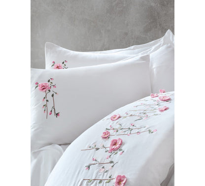 3D Embroidered  Double Duvet Cover Set PERLA