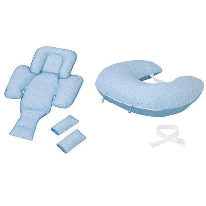 ClevaCushion Nursing Pillow & Baby Nest - Blue