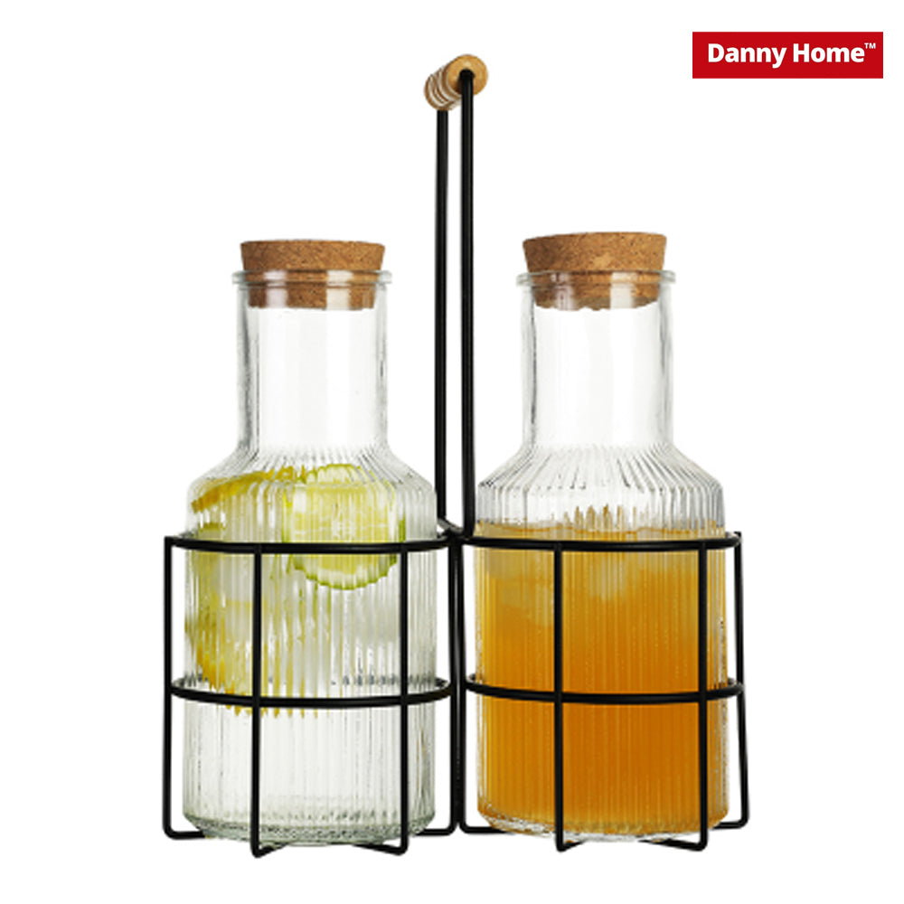 Danny Home Glass Juice Jar with Stand