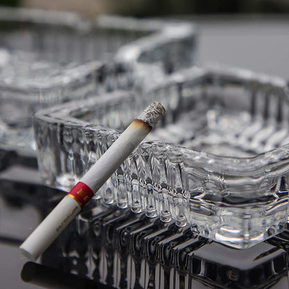 DELI Clear Glass Ashtray Diameter 10.5-cm