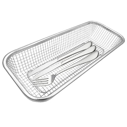 Stainless Steel Kitchen Drain Rack Storage Basket 31x13cm