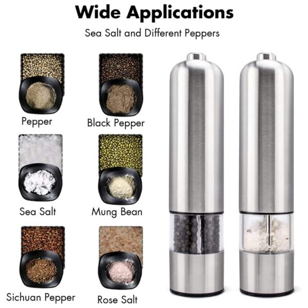 Stainless Steel Portable Electric Pepper Grinder Muller