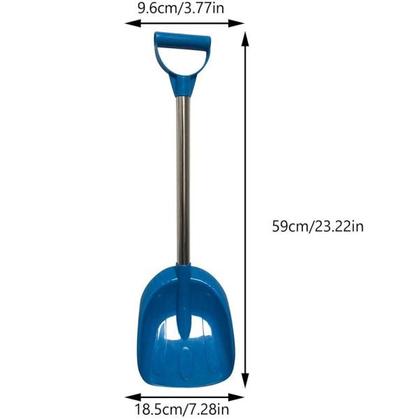 Kid Snow Shovel with Stainless Steel Handle (Random Color)