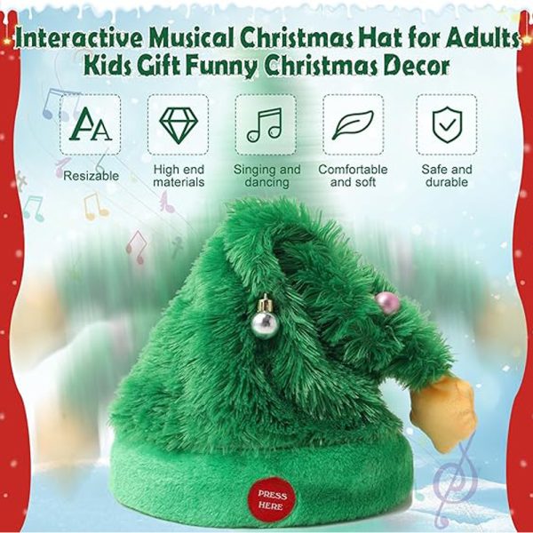 Dancing Animated Christmas Tree Hat