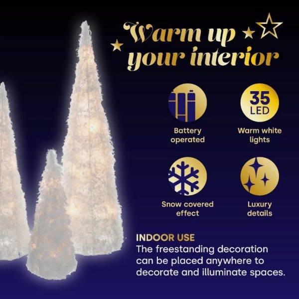 Cone LED Tabletop Christmas Tree (50cm)