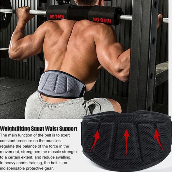 Adjustable Back Support Exercise Belt With Heavy-Duty Metal Locking Buckle for Men & Women