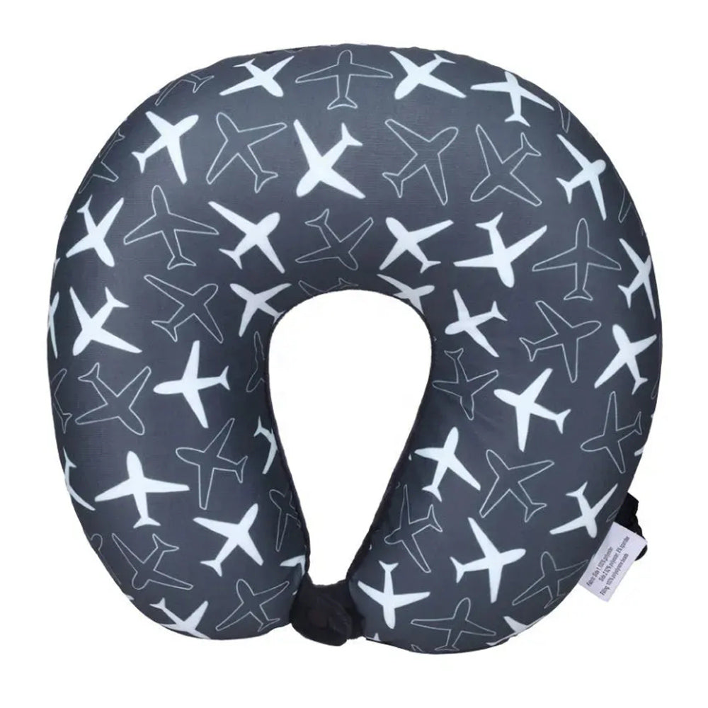 U-Shaped Travel Neck Pillow with 360-Degree Head Support