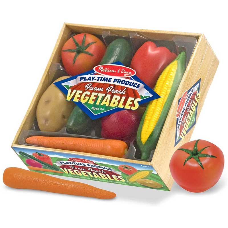 Melissa & Doug Play-Time Produce Vegetables – Play Food