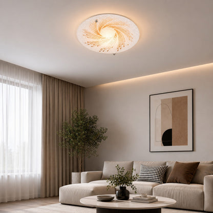 Nino Decorative Glass Flush Ceiling Light