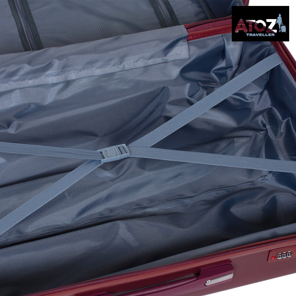 AtoZ Traveler, PP 100% Unbreakable Luggage Set of 3 Pcs,