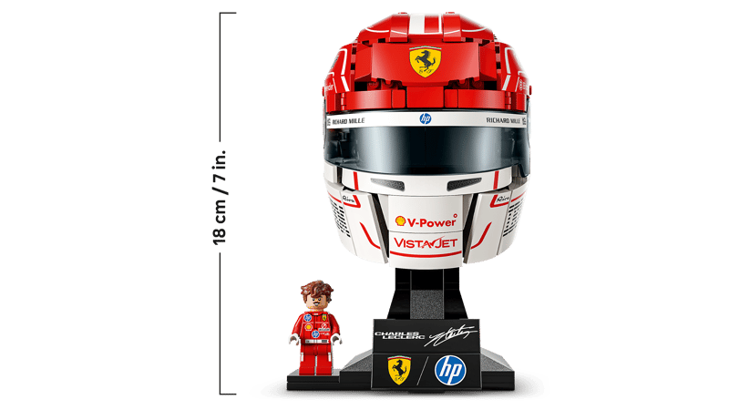 LEGO Editions Scuderia Ferrari HP Charles Leclerc Helmet Display Building Set 43014