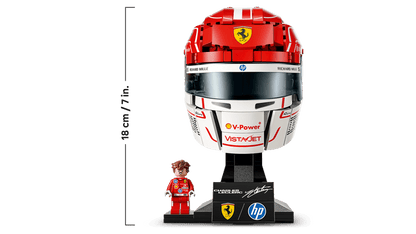 LEGO Editions Scuderia Ferrari HP Charles Leclerc Helmet Display Building Set 43014