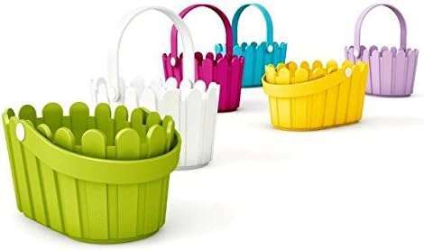 Emsa 513925 Flower Pot- basket, country House Style- 28 x 18 cm – Green