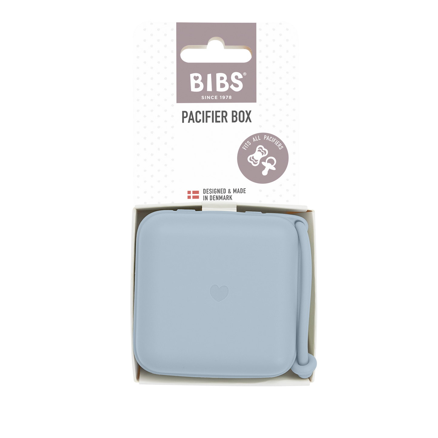 BIBS PACIFIER BOX BABY BLUE