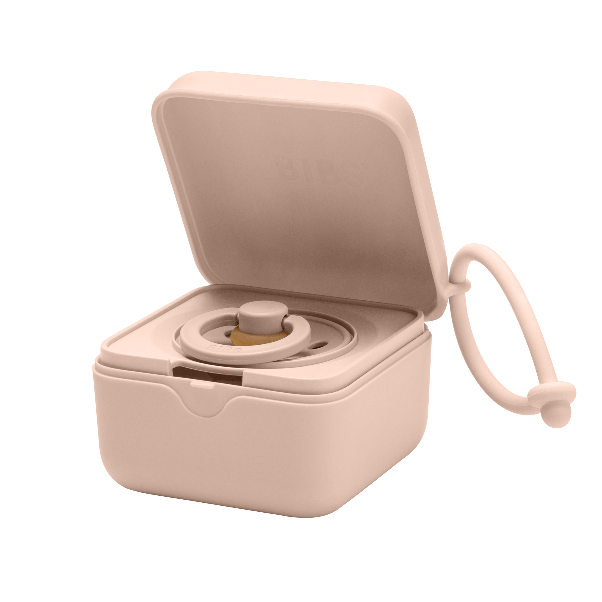 BIBS PACIFIER BOX BLUSH