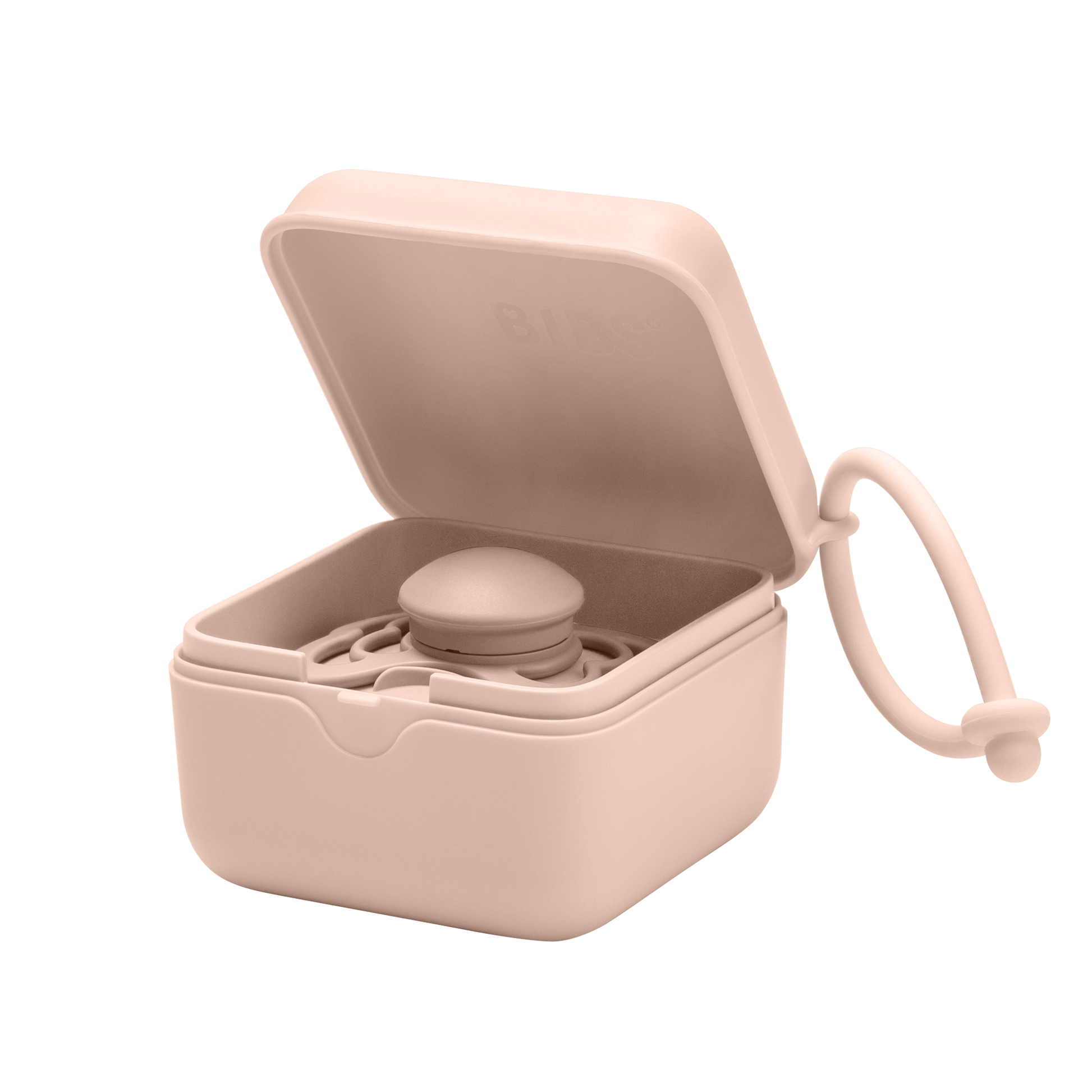 BIBS PACIFIER BOX BLUSH