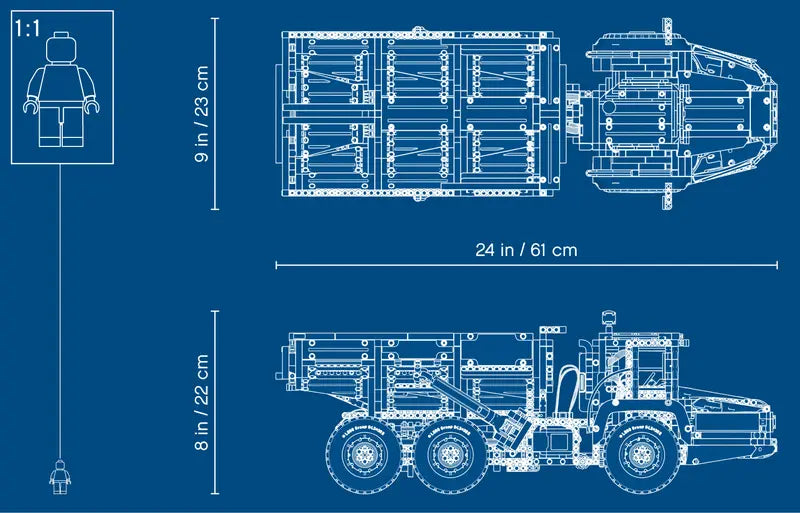 Lego 6x6 Volvo Articulated Hauler (42114)