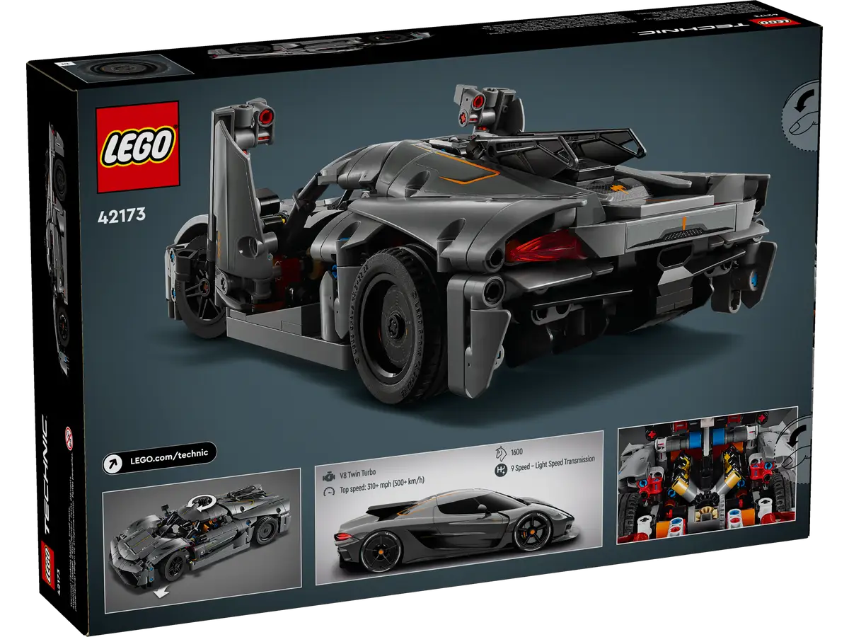 Lego Koenigsegg Jesko Absolut Grey Hypercar (42173)