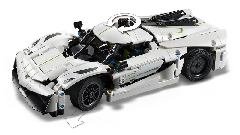 Lego Koenigsegg Jesko Absolut White Hypercar (42184)