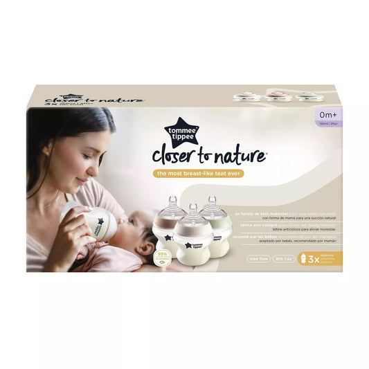 Tommee Tippee - Baby Bottles Slow-Flow 150Ml Pack Of 3
