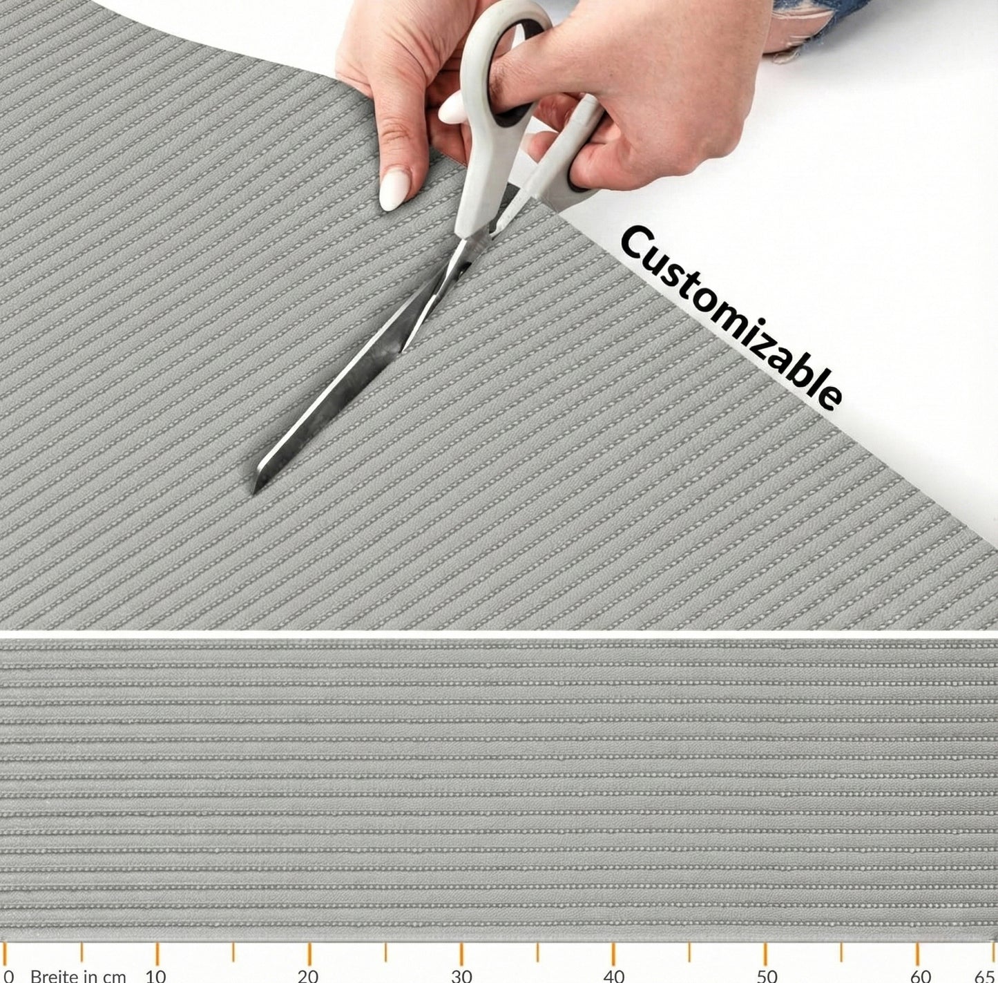 Soft Foam Non Slip Kitchen & Bath Mat ( 65×200-cm ) Plain