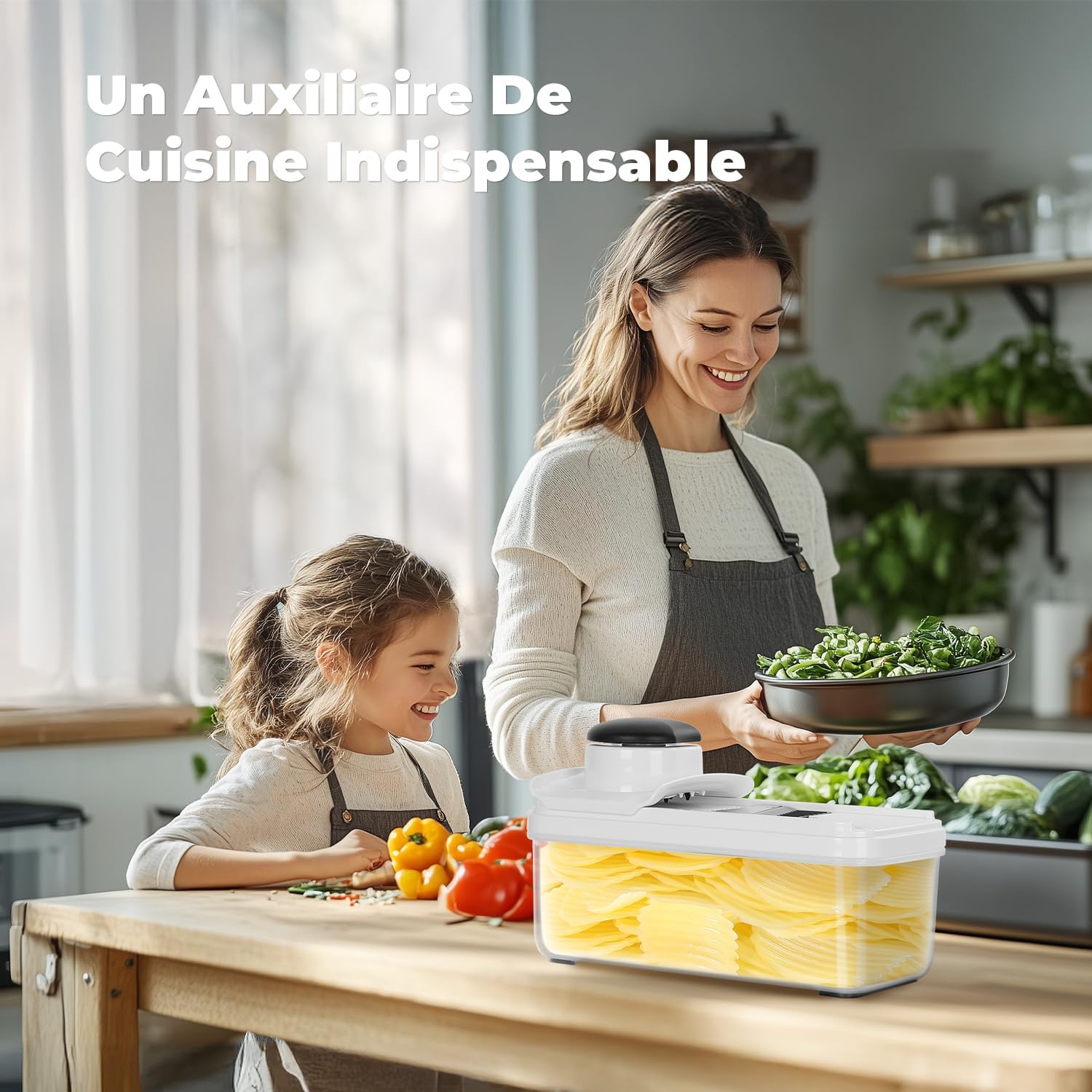 Danny Home Multifunction Grater with 5 Blades 24.3cm