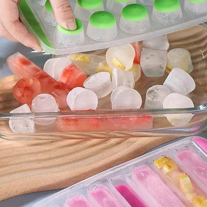 Ice Cube Tray with Silicone Bottom (24 Grid) #2254