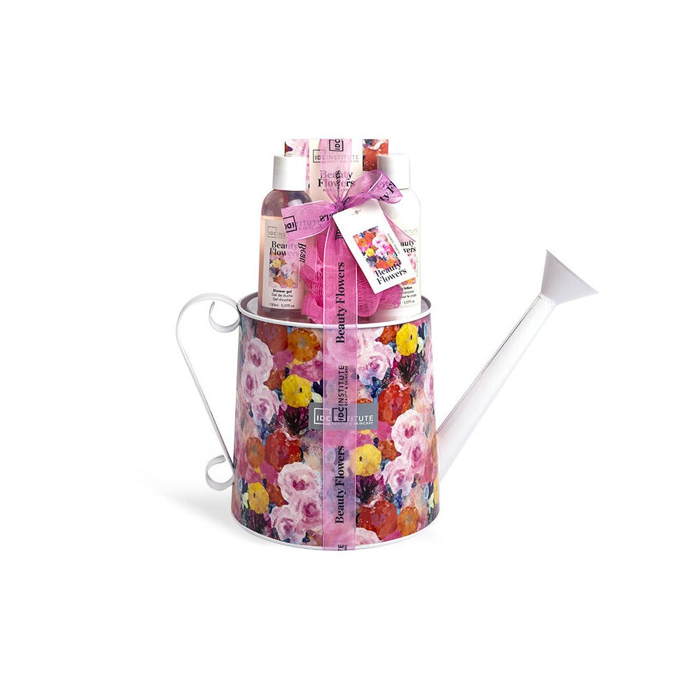 Beauty Flowers Watering Can Gift Set