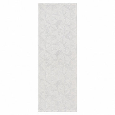 Migros White & Silver Table Runner
