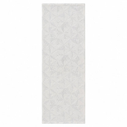 Migros White & Silver Table Runner
